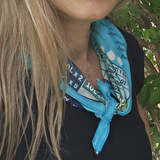 H2gO bandana used as a neckerchief